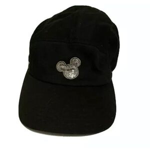 Disney Parks 5 Panel Mickey Mouse Sequin Logo Cap